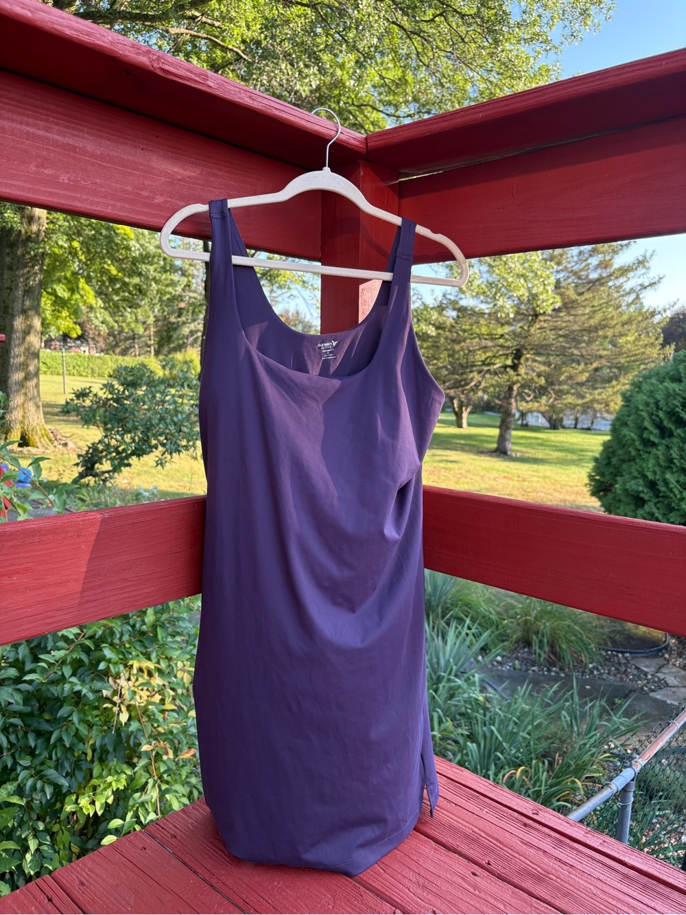 Old Navy Active PowerSoft Purple Built-In Bra Athletic Dress Size XL